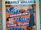 Family Values Tour '98 Colored Vinyl Record 2 LP VG+ Rare Korn Ice Cube