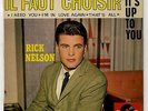 French EP picture sleeve Rick Ricky Nelson It's up to you il faut choisir 1962