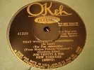 JAZZ JOE VENUTI NEW YORKERS That Wonderful Something OKEH 41320