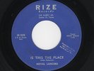 Txs Garage Rockabilly ROYAL LANCERS Is This the Place/Donna Jean RIZE M- HEAR