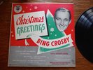 Christmas Greetings 1949 Bing Crosby + Andrews Sisters Decca LP Record Holiday