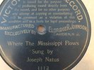 Victor Monarch 3112 Joseph Natus MISSISSIPPI FLOWS Feb 16, 1901 1 of 590 copies
