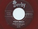 FREDDIE MITCHELL 45RPM '50 DERBY DOBY'S BOOGIE.HOG HEAD EARLY R&B RED WAX