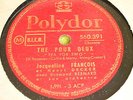 78 trs-rpm-JACQUELINE FRANCOIS - THE POUR DEUX- POLYDOR 560391
