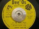Rare Funk 45 World War III If The Bomb Falls DEE'Os EX ORIG Cleveland OHIO Ex