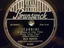 RED NORVO ORCHESTRA TEA TIME / JEANNINE (BRUNSWICK 8103) 10