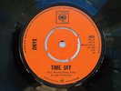ONYX:TIME OFF/MOVIN' ON - 7 INCH 45RPM 1969 EXCELLENT NEAR MINT