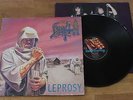 DEATH leprosy LP 1988 FLAG 24 w/inserts |Atheist, Possessed, Pestilence|