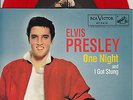 ELVIS PRESLEY One Night & I Got Stung PICTURE SLEEVE RED VINYL 7