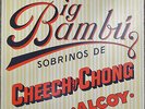 CHEECH AND CHONG - BIG BAMBU LP WITH ROLLING PAPER EXCELLENT CONDITION