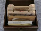 1950's METAL 45 CASE WITH 21 VINTAGE SQUARE DANCE RECORDS PLUS 30 CALL SHEETS