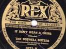 78-PRE-WAR JAZZ-BOSWELL SISTERS-DINAH/IT DON'T MEAN A THING on REX(BRITISH)