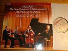 BEAUX ARTS TRIO Bruno GIURANNA Mozart Quartets LP Philips Digital