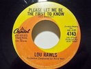 LOU RAWLS*PLEASE LET ME BE/TRUST ME*CAPITOL 4743*CND