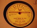 JERRY LEE LEWIS Great Balls Of Fire / You Win Again SUN 281