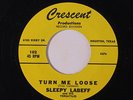 SLEEPY LABEEF: Turn Me Loose / Ridin' Fence 45 (repro) Rockabilly