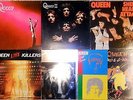 Queen, 7 Vinyl Record Lot, 6 LP & 1 DLP, 5 US 1st Press, 2 Sterling, Heavy Metal