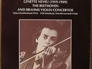 GINETTE NEVEU BEETHOVEN BRAHMS RR-550 VIOLIN CONCERTOS 2 LP