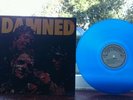 The damned damned damned damned belgium copy on blue vinyl lable sabam face