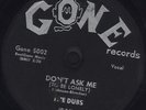 78 RPM RARE 50s KILLER ROCK DOO-WHOP THE DUBS GONE 5002 MUST SEE / VG+++E-