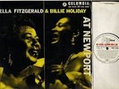 ELLA FITZGERALD AND BILLIE HOLIDAY at newport 33CX 10100 uk columbia LP PS EX-/V