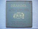 STOIKA MILANOVA / BRAHMS Sonatas for Violin & Piano / HM France 2-LP Box NM Dora