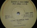 QUEEN ,  ZIMBABWE  PRESSING , PROMO , I WANT TO BREAK FREE , EX NR