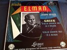 Grieg Violin Sonatas 1/3 Mischa Elman London LL 1253 Made UK Mono Only