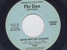 FLORENCE DEVORE Kiss Me/We're Not Old Enough - rare Northern Soul DJ promo