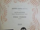 EMILE PASSANI / RAVEL sonatine / PATHE