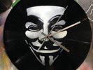 VENDETTA CLOCK design. Spray paint and stencil work on vinyls. Made in Melbourne