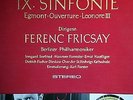 BEETHOVEN SYMPHONY 9 Ferenc Fricsay 1st Stereo DG SLPM 138 002/03 NM 9/60