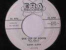 GLENN GLENN: One Cup Of Coffee / Laurie Ann 45 (dj, w/ company sleeve) rare Roc