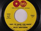 ISLEY BROTHERS: Got To Have You Back / Just Ain't Enough Love 45 ('globes' labe