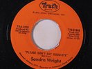 SANDRA WRIGHT: Please Don't Say Goodbye / Lovin' You, Lovin' Me 45 (lite label