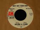 Doug Dillard & Gene Clark-Why Not Your Baby-RARE 1969 Non-LP PROMO 45-NEAR MINT