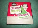 Bing Crosby Christmas Greetings Classic 1950 45 rpm 3 Record Box Set Decca 9-66
