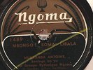 MUNDANDA ANTOINE NGOMA 1489 CONGO AFRICAN GUITAR 78 RPM RECORD V+