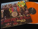LP The Beatles Sgt. Peppers Lonely ..Orange Vinyl Archive Copy + Bastelbogen