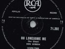 DON GIBSON RARE 78RPM - OH LONESOME ME - I CAN'T STOP LOVING YOU