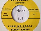 Rockabilly; Sleepy LaBeff (LaBeef); Turn Me Loose on CRESCENT rare reissue
