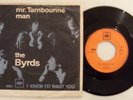 THE BYRDS MR TAMBOURINE MAN NORWAY DANISH 45+PS 1965 FOLK ROCK BOB DYLAN