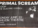 PRIMAL SCREAM AUTHENTIC ORIGINAL CONCERT POSTER   22 JUNE BRIGHTON PAVILION 1986