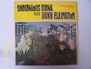 THELONIOUS MONK:  PLAYS DUKE ELLINGTON    RLP 12-201  CON EX