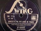 Django Reinhardt Swing SW 77 Quintette du Hot Club de France French 10’’ 78rpm E