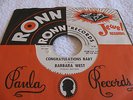 BARBARA WEST - CONGRATULATIONS BABY / GIVE ME BACK THE MAN I LOVE - RONN DJ