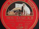 Cortot+Thibaud+Casals. Schubert (Trio op. 99). HMV DB 947-50 (4). NM(-)