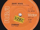DAVID BOWIE - Starman - Rare 1972 NZ New Zealand 7