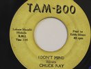 CHUCK RAY-COME ALIVE - WHITE PROMO LABEL-NORTHERN FUNK 45 on TAM-BOO