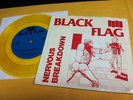 BLACK FLAG nervous breakdown RARE YELLOW WAX SST VERSION 7 circle jerks punk